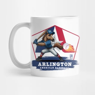 USA - American BASEBALL - Arlington - Baseball mascot - Arlington baseball Mug